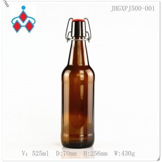 Steklene jantarne steklenice za pivo Swing Top 500 ml